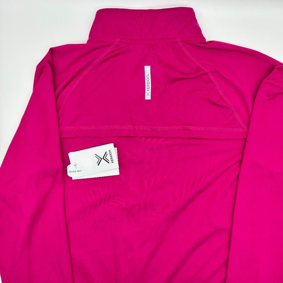 Xersion Women's Fuchsia Pink Long Sleeve Quarter-Zip Pullover Size M XXL - Picture 8 of 10
